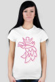 Koszulka z gryfem - damska, biała