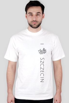 Szczecin - pionowy napis - męska