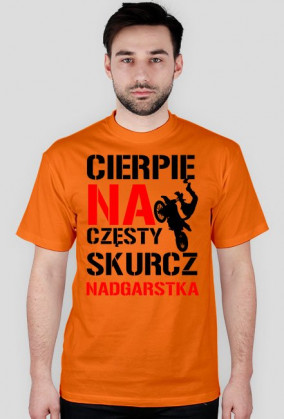 KOSZULKA CIERPIĘ NA CZĘSTY SKURCZ NADGARSTKA