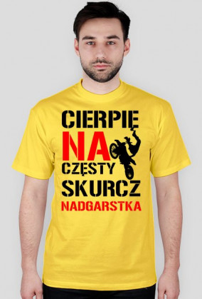 KOSZULKA CIERPIĘ NA CZĘSTY SKURCZ NADGARSTKA