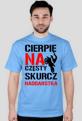 KOSZULKA CIERPIĘ NA CZĘSTY SKURCZ NADGARSTKA