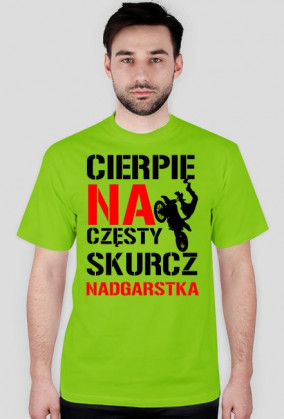 KOSZULKA CIERPIĘ NA CZĘSTY SKURCZ NADGARSTKA
