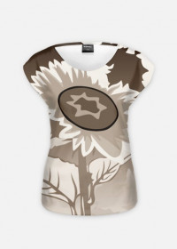 Koszulka Full Print "Sunflower w sepii"