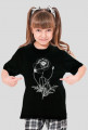 Kwiat maku - koszulka dziecięca czarna