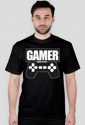 Koszulka gracza "Gamer" meska