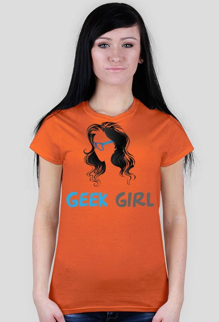 Geek Girl - T-Shirt Blue