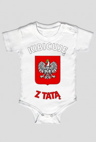 Kibicuję z tatą (body niemowlęce)