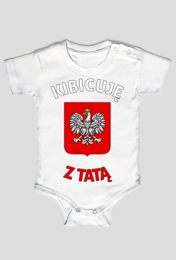 Kibicuję z tatą (body niemowlęce)
