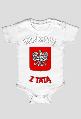 Kibicuję z tatą (body niemowlęce)