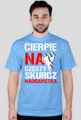 KOSZULKA CIERPIĘ NA CZĘSTY SKURCZ NADGARSTKA