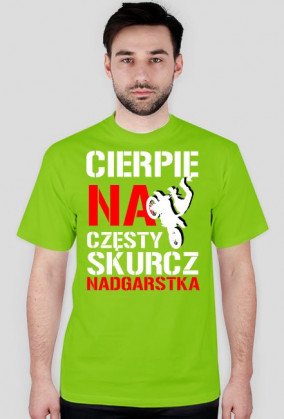 KOSZULKA CIERPIĘ NA CZĘSTY SKURCZ NADGARSTKA