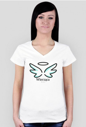 Koszulki religijne - damska "Wierząca" (wzór 3)
