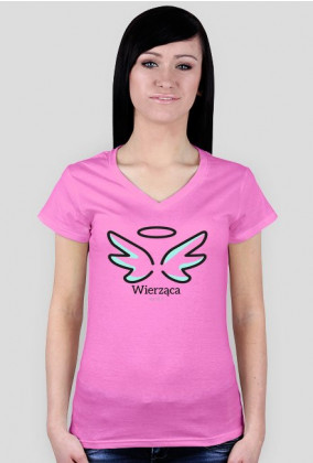 Koszulki religijne - damska "Wierząca" (wzór 3)