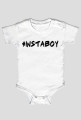 Body niemowlęce INSTABOY- napis w kolorze czarnym