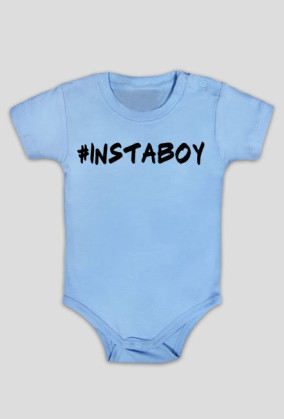 Body niemowlęce INSTABOY- napis w kolorze czarnym