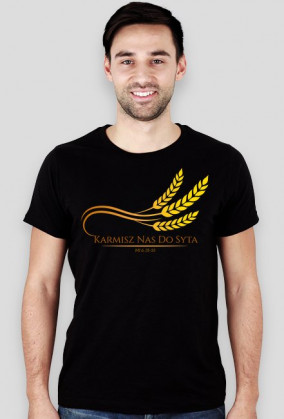 Koszulki religijne - męska "Karmisz nas" (wzór 2)