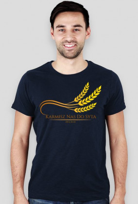 Koszulki religijne - męska "Karmisz nas" (wzór 2)