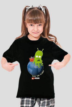 Koszulka dla dziewczynki - Planeta. Pada