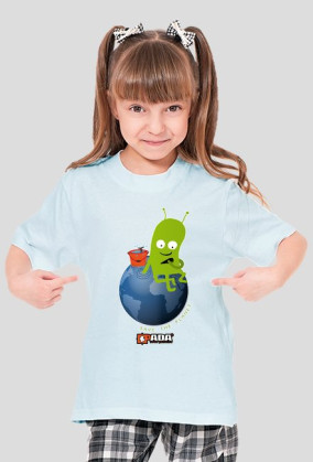 Koszulka dla dziewczynki - Planeta. Pada