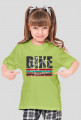 Koszulka dla dziewczynki - Rower. Pada