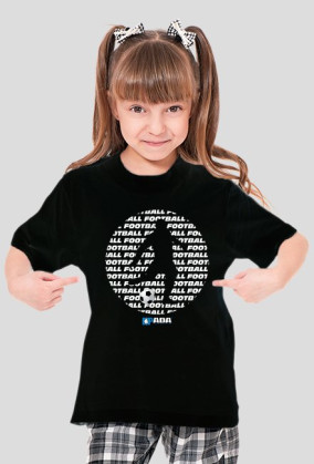 Koszulka dla dziewczynki - Piłka. Pada