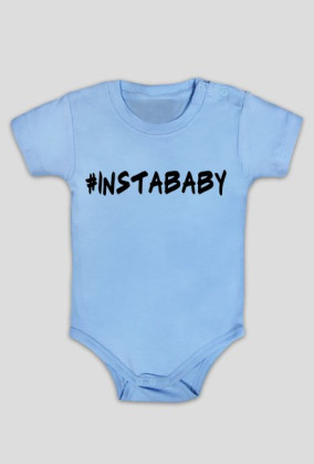 Body niemowlęce INSTABABY- napis w kolorze czarnym