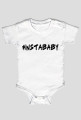 Body niemowlęce INSTABABY- napis w kolorze czarnym