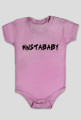Body niemowlęce INSTABABY- napis w kolorze czarnym