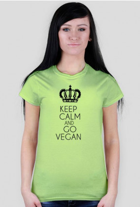 T-shirt Keep Calm and go Vegan