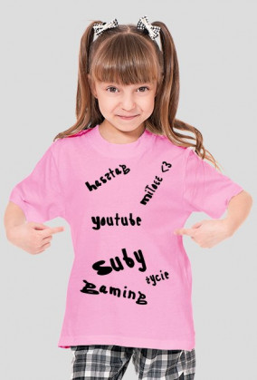 Koszulka Dziecieca Hasztag Miłość 