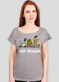 Go Vegan - koszulka damska