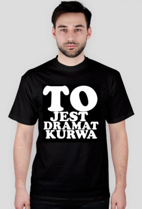 Koszulka NoRakZone "To jest dramat kurwa" black