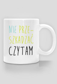 Kubek z kotem "Nie przeszkadzać, czytam"