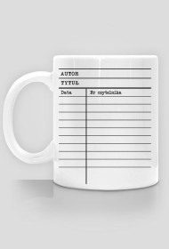Kubek - karta biblioteczna