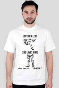 Shirt "love her legs, she loves mine"