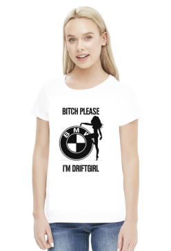KOSZULKA DAMSKA T-SHIRT BMW DRIFTGIRL