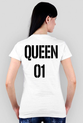 t-shirt dla par queen