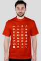 Koszulka podróżnika z 34 ikonami do podróży