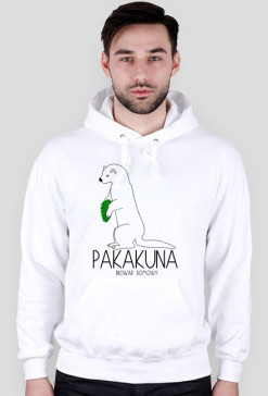 Bluza z kapturem logo Pakakuna (czarne)