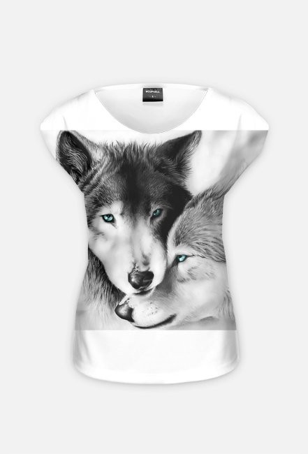T-Shirt z wilkami