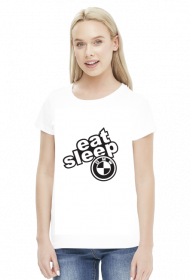 KOSZULKA DAMSKA EAT SLEEP BMW