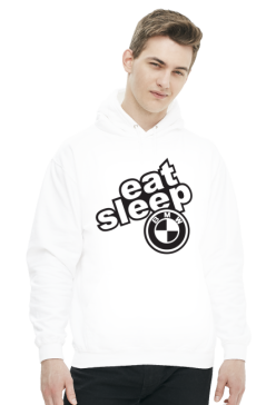 BLUZA MĘSKA Z KAPTUREM EAT SLEEP BMW