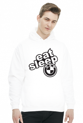 BLUZA MĘSKA Z KAPTUREM EAT SLEEP BMW