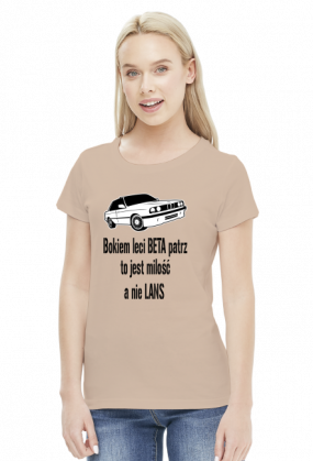KOSZULKA DAMSKA BOKIEM LECI BETA PATRZ