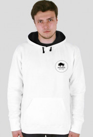 Bluza z Kapturem 2 Colors Biało Czarna