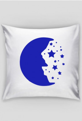 Poszewka na poduszkę - Księżyc i gwiazdy