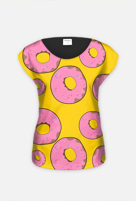 Koszulka Donuts fullprint hybryda damska