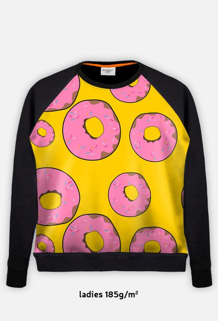 Bluza Donuts fullprint hybryda damska