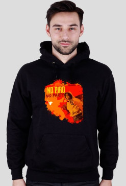 Bluza męska z kapturem "No piro no party"