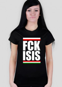 Koszulka damska "FCK ISIS flaga"